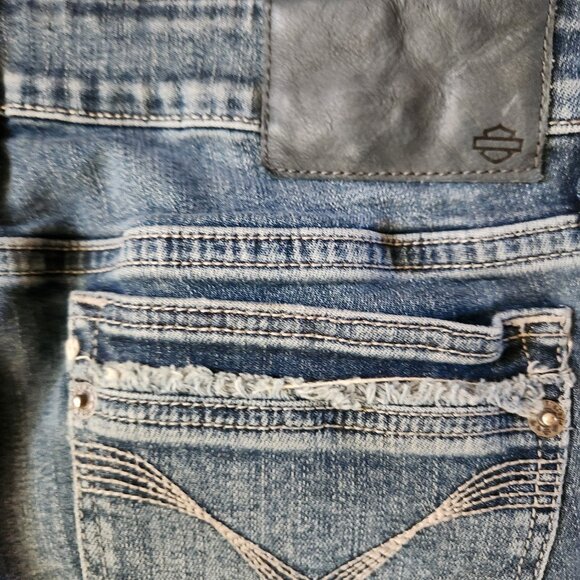 Harley Davidson Womens Jeans Black Label size 30 - Picture 3 of 5